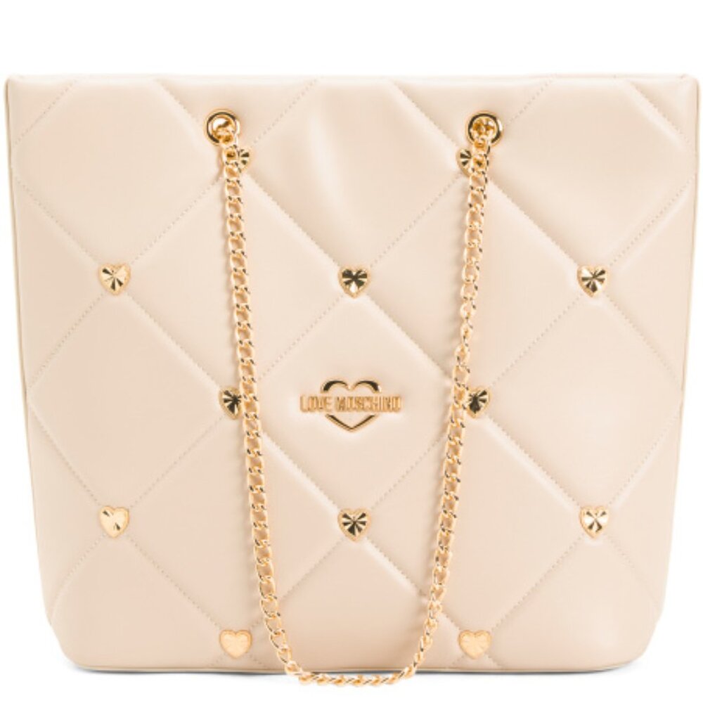 SALE! ✅ Love Moschino Embellished Quilted Heart Tote Shoulder Bag ✨ NWT